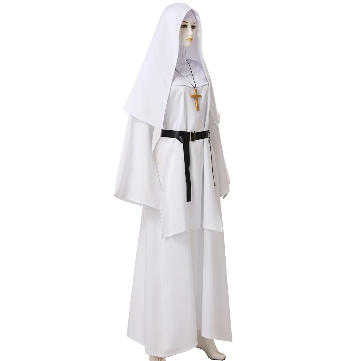 Abito Da Suora Costume A Tema Cosplay Donna Adulta Donna Festa Di Halloween  La Vergine Maria Sorella Abiti Spaventosi Abiti Da Chiesa Da 37,49 €