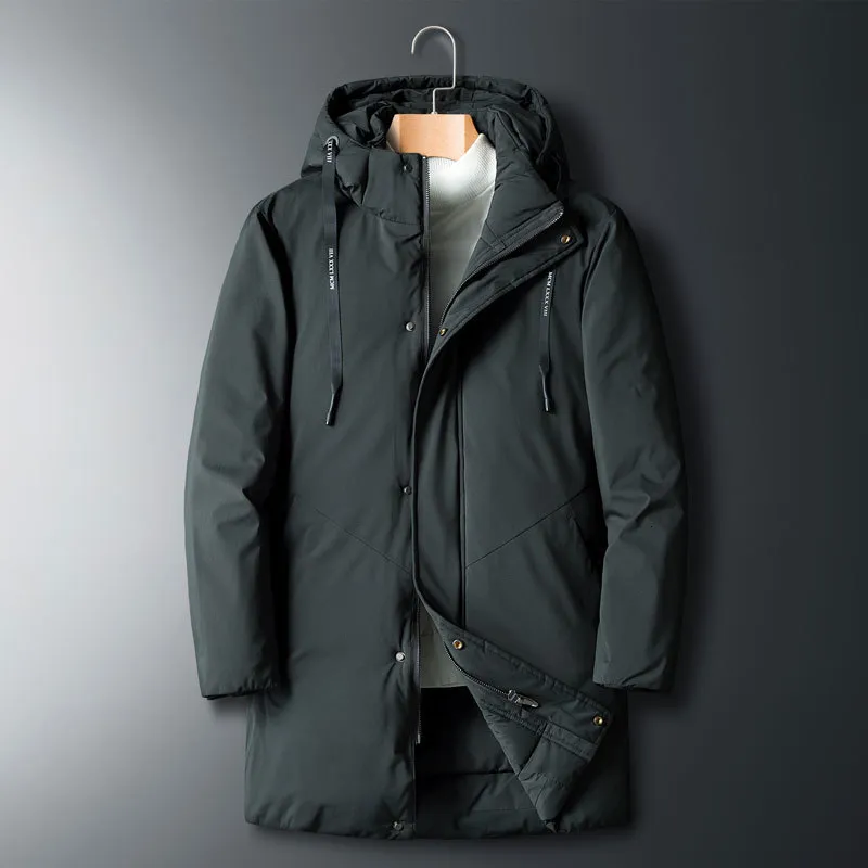 Mens Down Parkas Thick Parka Coat Oversize 6XL 7XL 8XL Brand Keep Warm Winter Black Blue Red Padded Jacket 221207