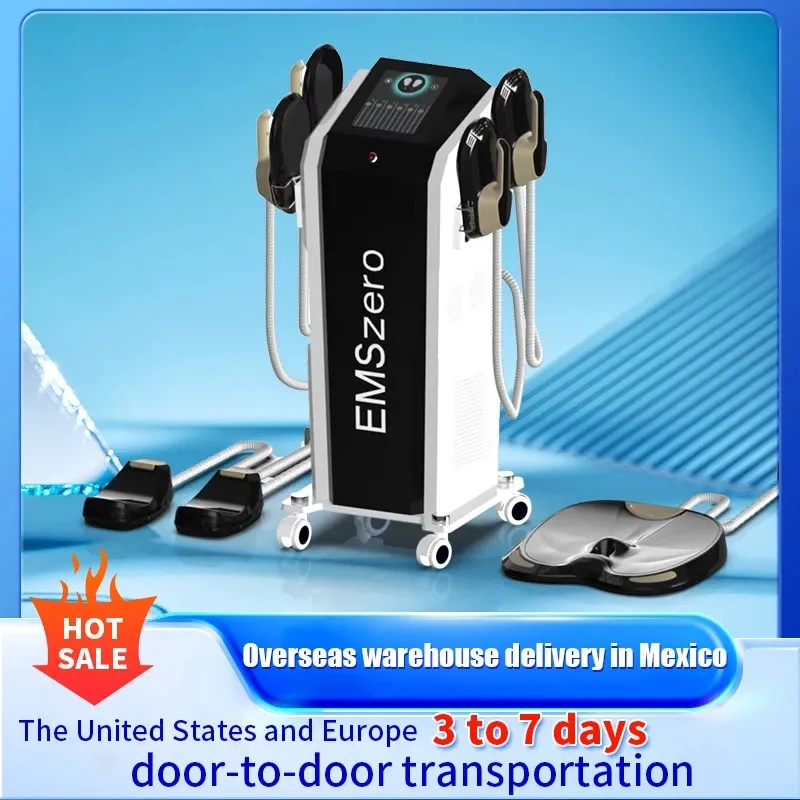 DLS-EMSLIM RF Muscle Stimulate Fat Removal Build The Neo 14 Tesla hi-emt Machine with 4 pcs Handles With Pelvic Stimulation Pads Optional EMSzero