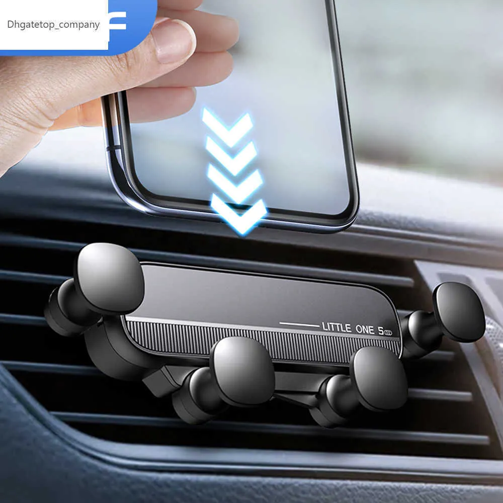 New Gravity Car Phone Holder Air Vent Clip Mount Supporto per telefono cellulare in supporto GPS per auto per iPhone 13 12 Pro Xiaomi Samsung