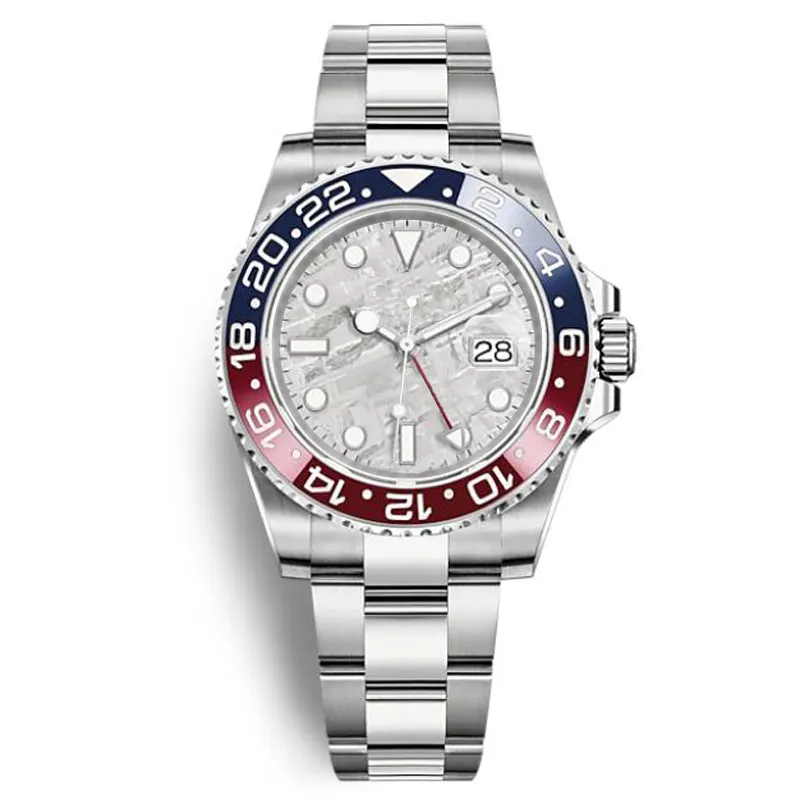 Relógio masculino de luxo relógios mecânicos automáticos de cerâmica anel pulseira de aço inoxidável discreto lazer relógios masculinos271k