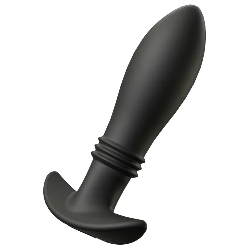 Vibration de bouton de bouchon de croix en silicone télescopique masseur vibration 10 modes de vibration imperméables anal sex toys for hommes femmes et couples