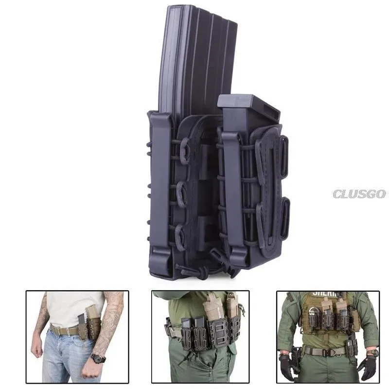 Pochettes Triple Chargeur MOLLE Tactique – Airsoft, Hunting – 5.56 Mm (Neuf)