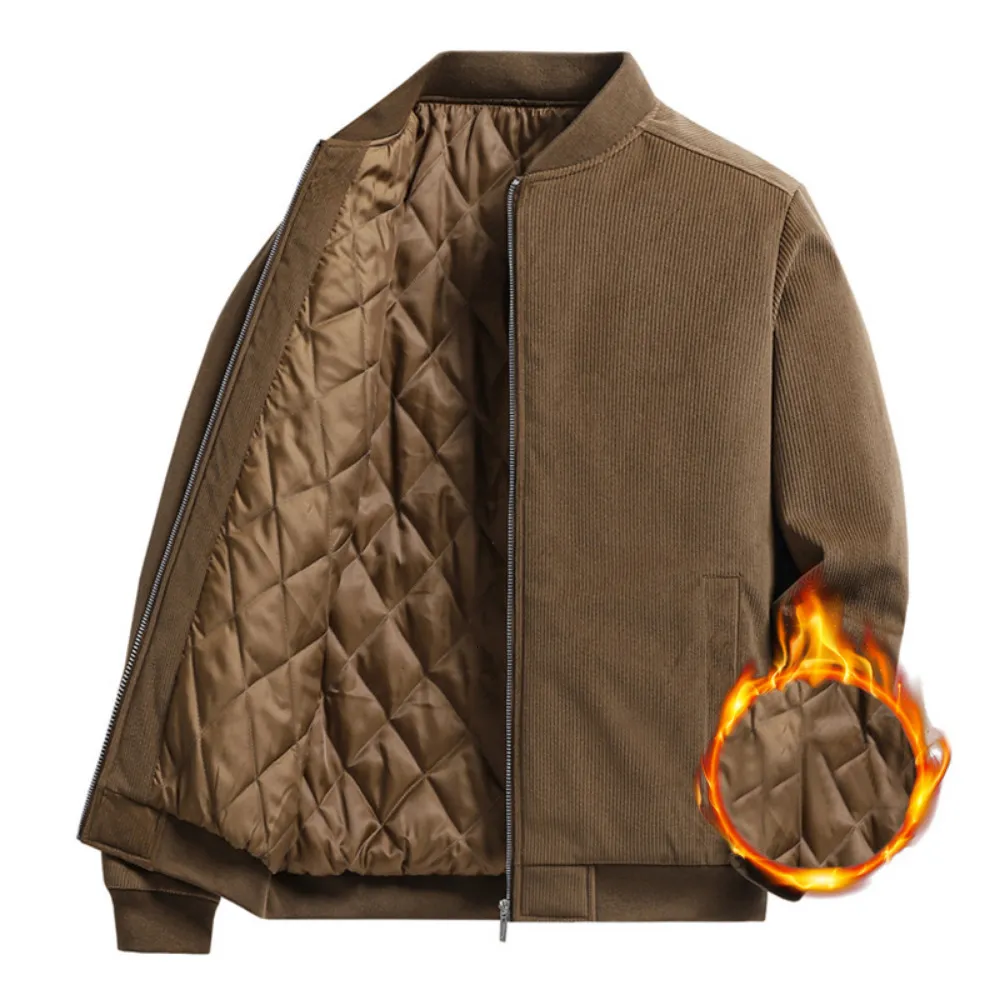 Jaquetas masculinas jaqueta de veludo homem jaqueta de bombardeiro masculino e outono casuais casuais roupas de moda marca de streetwear casaco leve 221205