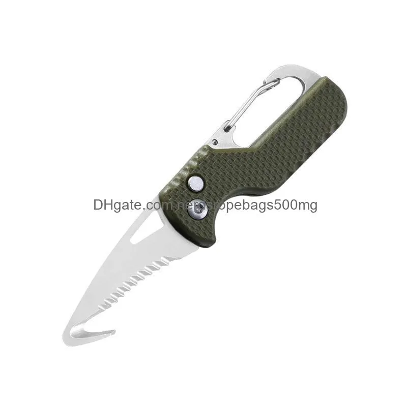 Knife Portable Mtifunction Express Parcel Knife Key Chain Serrated