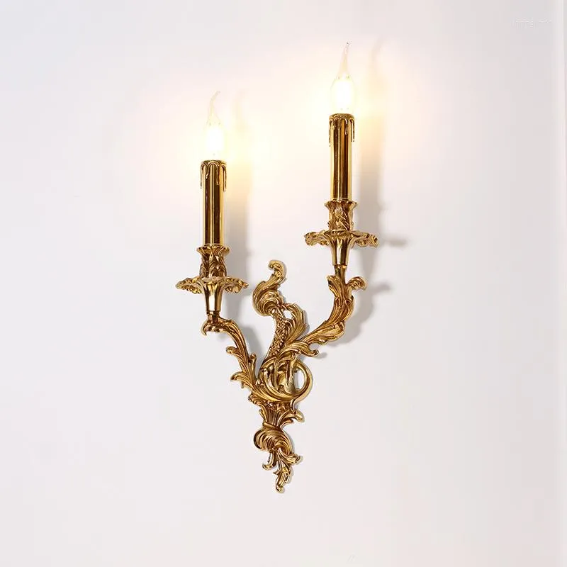 ウォールランプラグジュアリー屋内リビングルーム装飾銅レトロなsconceベッドルームベッドサイド照明ランパラ