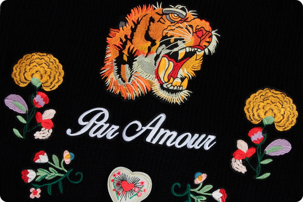 Women S Knits Tees Runway Embroidery Tiger Jacket... From Luo03 