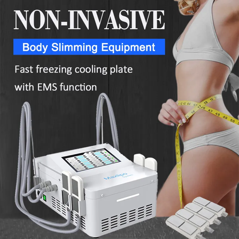 EMS -bantningsmaskin Cryolipolysis Cryo Cool Fat Lös Viktminskning Bygg muskelcelluliter Borttagningsenhet