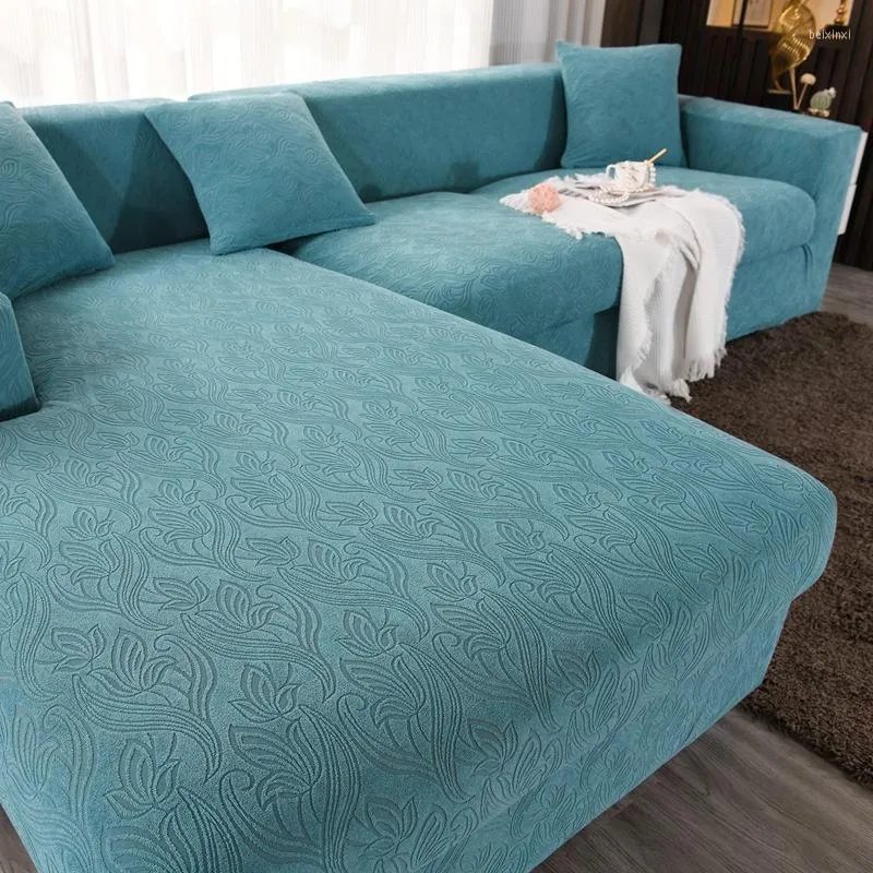 Housses de chaise Jacquard lavable en machine, housse de coussin de siège élastique pour canapé complet pour salon, protection de meubles pour animaux de compagnie et enfants amovibles