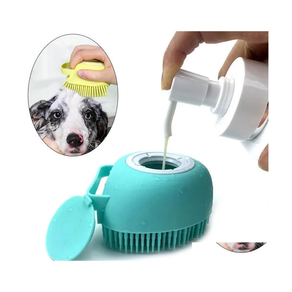 Hond verzorging hond verzorging badkamer honden katten bad mas handschoenen borstel zacht veiligheid sile pet accessoires hondentools inventaris groothandel dh7ff