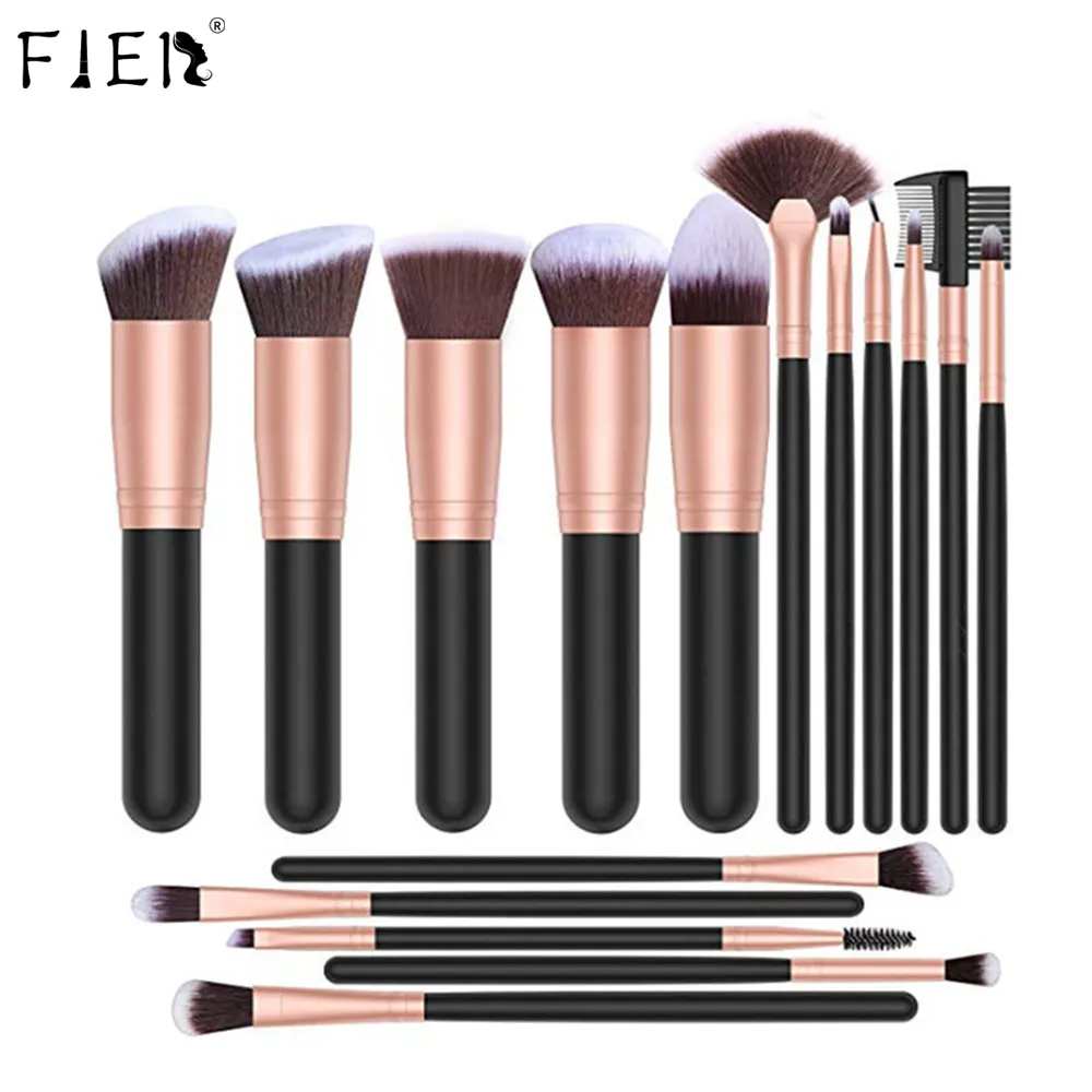 Make-up-Tools FJER Pinsel Premium Synthetic Foundation Puder Concealer Lidschatten Kit 9PCS24PCS Pinselset Black Rose 221207