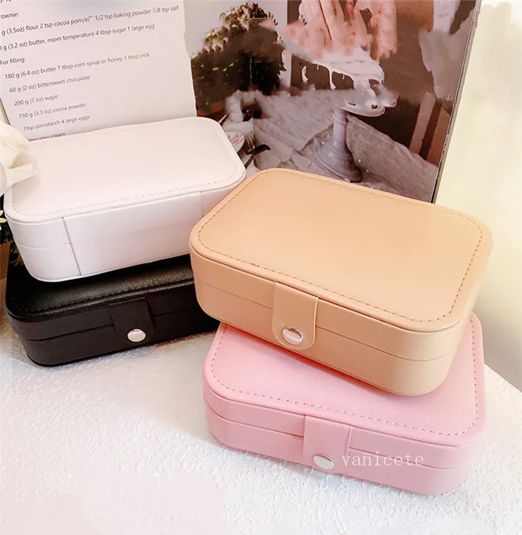 Joyero De Viaje, Mini Joyero De Viaje Portátil Con Espejo, Organizador