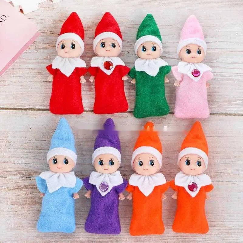 Christmas Elf Dolls Set Mini Holiday Decorations, Kids Toys