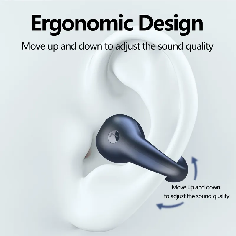 Cell Phone Earphones Ear Clip Type Bone Transmission Bluetooth Headset Cycling Fitness Wireless Business Sports Earplugs