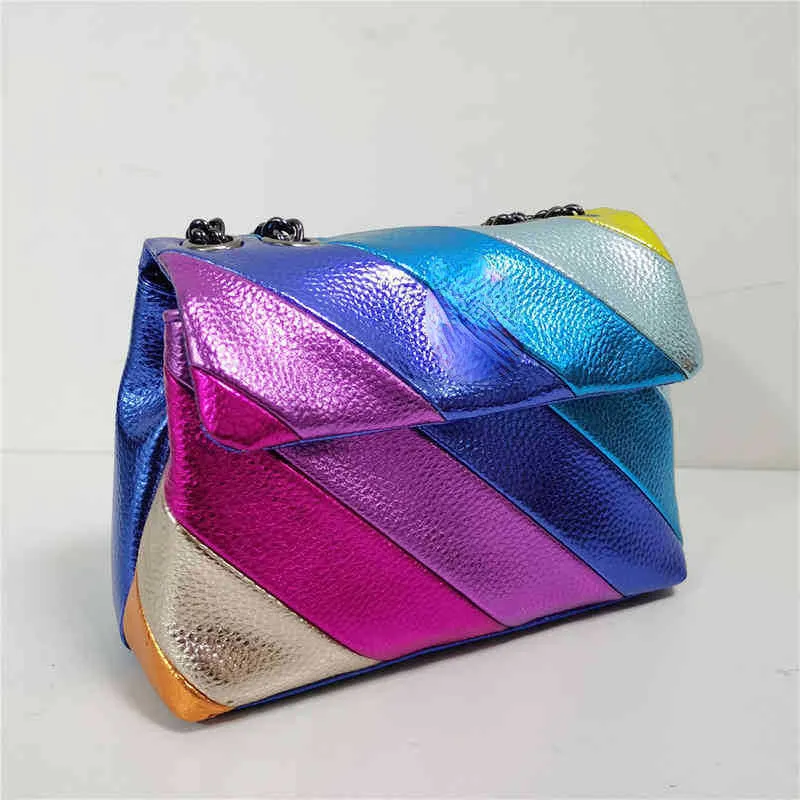 Bolsos de hombro con cabeza de águila Bolsos de noche Bolso de mujer Bolso de empalme de color en contraste Bolso de mensajero para mujer 220830