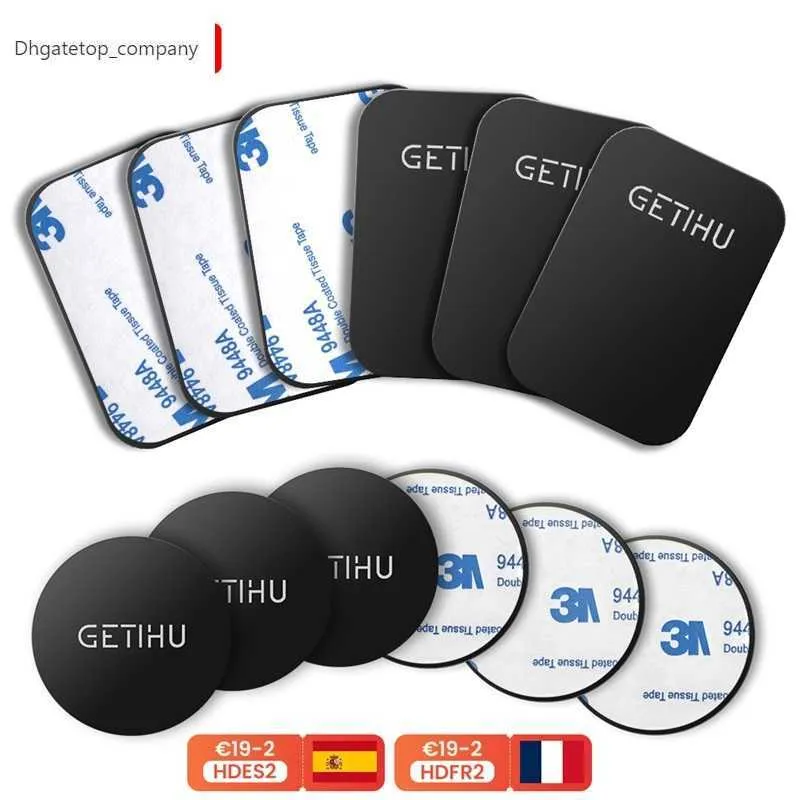 Neue Magnetische Disk Auto Telefon Stehen Metall Platte Eisen Montieren GPS Unterstützung Magnet Halter Für iPhone 12 11 Xiaomi Huawei samsung LG