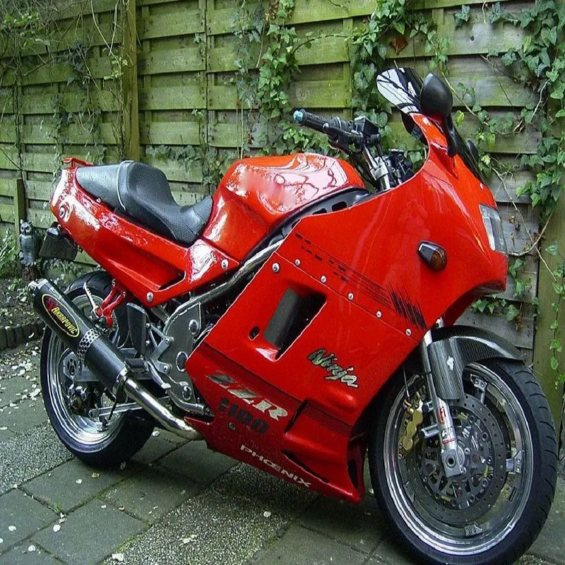連絡用の出品 NTU 光沢のある赤いプラスチックフェアリング カワサキ Ninja 1993