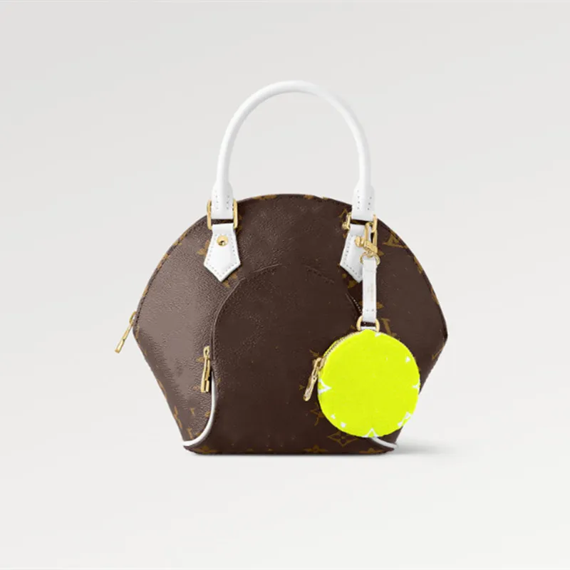 New Explosion Women's Bags M20752 Ellipse BB Handbag Design Shape Leather Cowhide Coin Purse Round Yellow Tennis Ball Perfect Handbags Luxury Designer