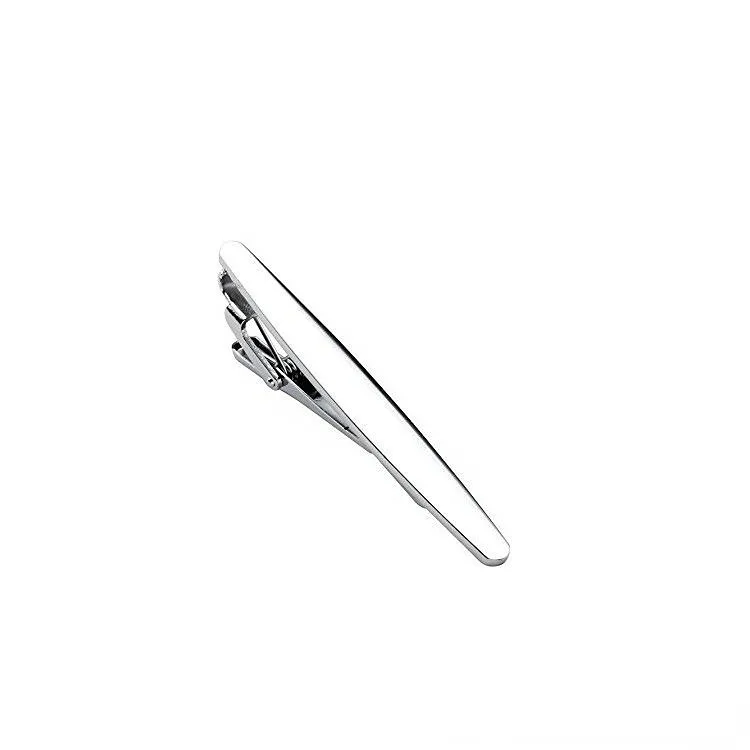 Tie Clips For Men Metal Silver Gold Tone Simple Bar Practical Necktie Clasp ties Clamp Pin hip hop jewelry