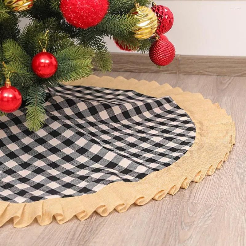 Decorações de Natal 120 cm de saia de árvores Cenas de férias decoração de natal para casa