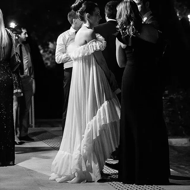 Bohemian Chiffon High Low A-Line wedding attendee dress with Bohemian Chiffon High Low A-Line wedding attendee dress with
