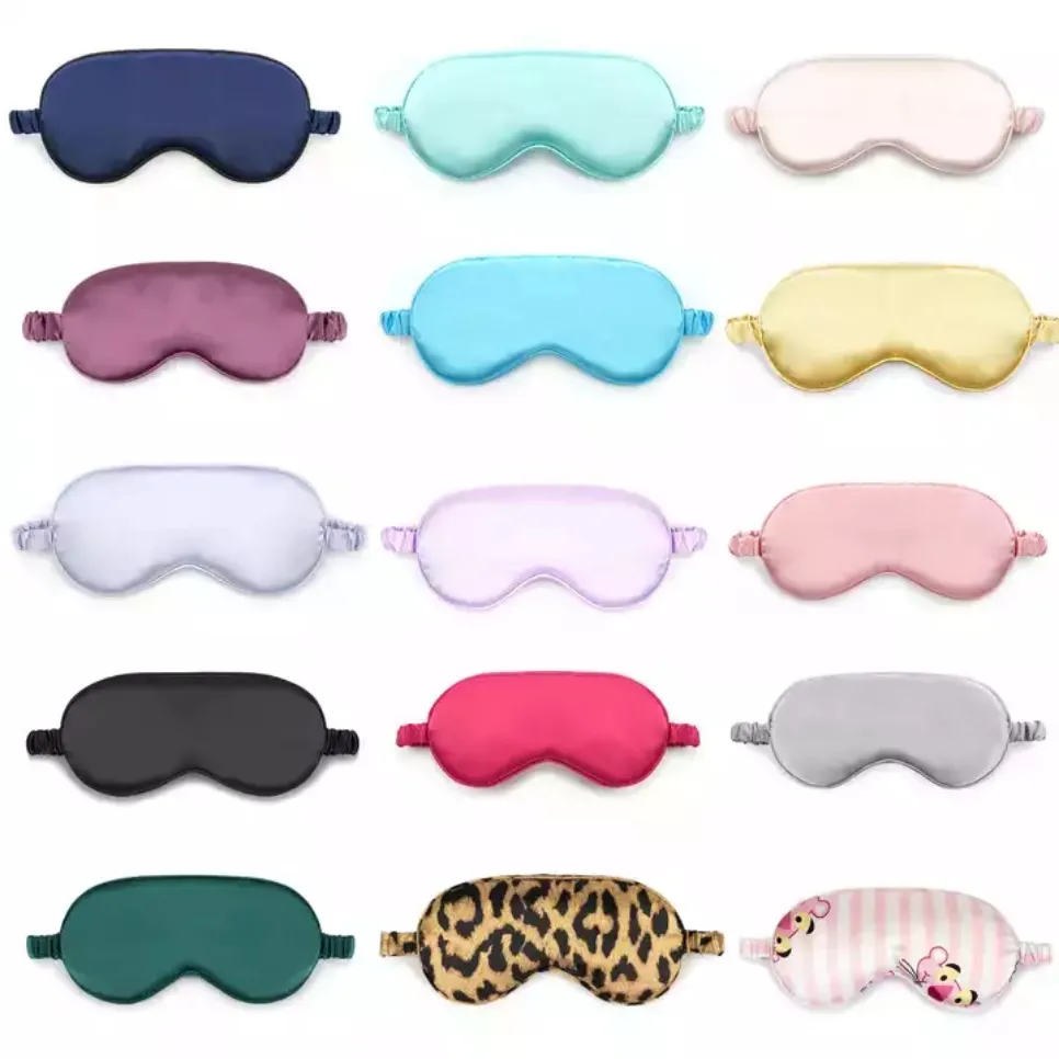 19 Style Silk Brest Garden Home Sleep Eye Mask Packed Shade Cover Cover Travel Relaffs Sleeping Beauty Tools C1208