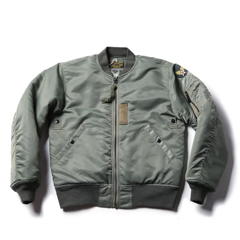 Mens Jackets Bronson Repro USAF 1955 MA1 Flight Jacket 50S Winter Men 군사 폭격기 코트 221205