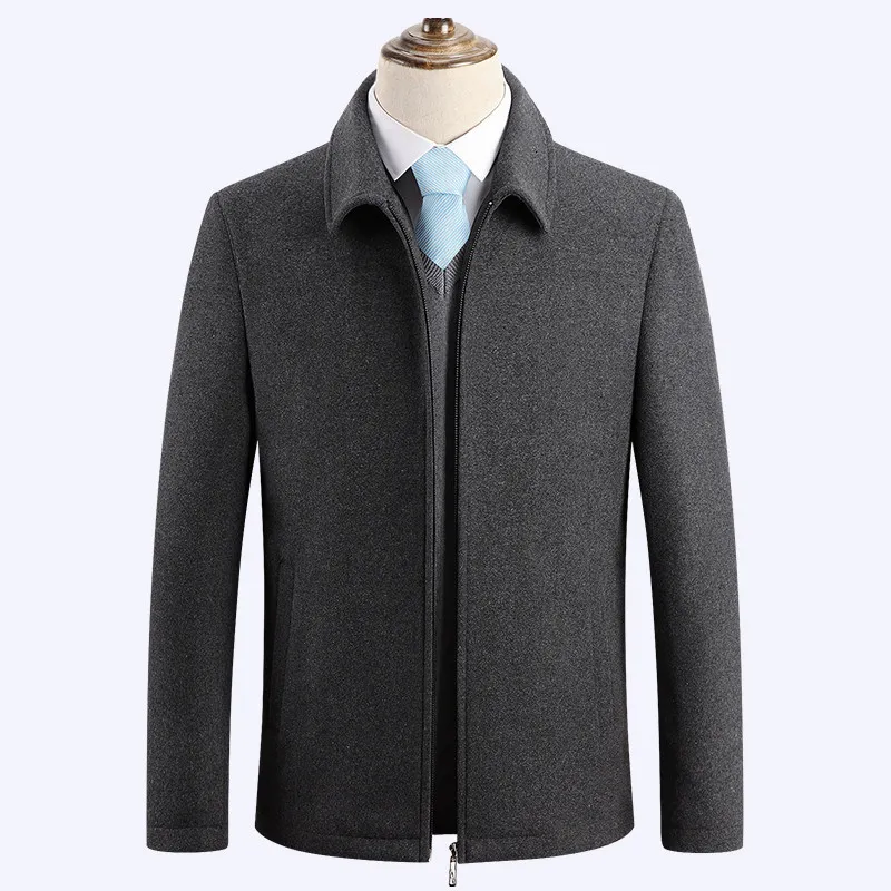 Men's Wool Blends Winter Coat Men Thick Warm Windbreaker Jackets Overcoat Casaco Masculino Palto en Casual Slim Fit Trench Peacoat 221206