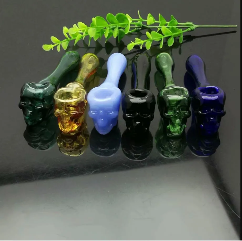 Hookahs Smoking Pipe Travel Tobacco Pipes Colored bone glass pipe