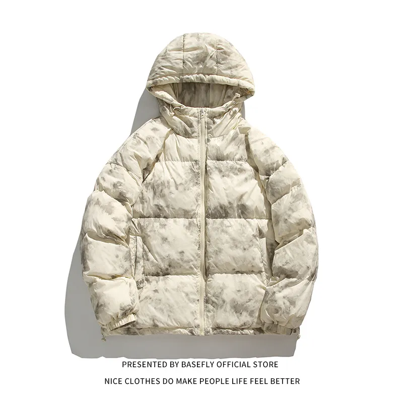 Mens Down Parkas z kapturem grube ciepłe zimowe mężczyźni bombowce puffer kurtka para unisex kobiet uniwerek high streetwear college Chic Hip Hop 221207