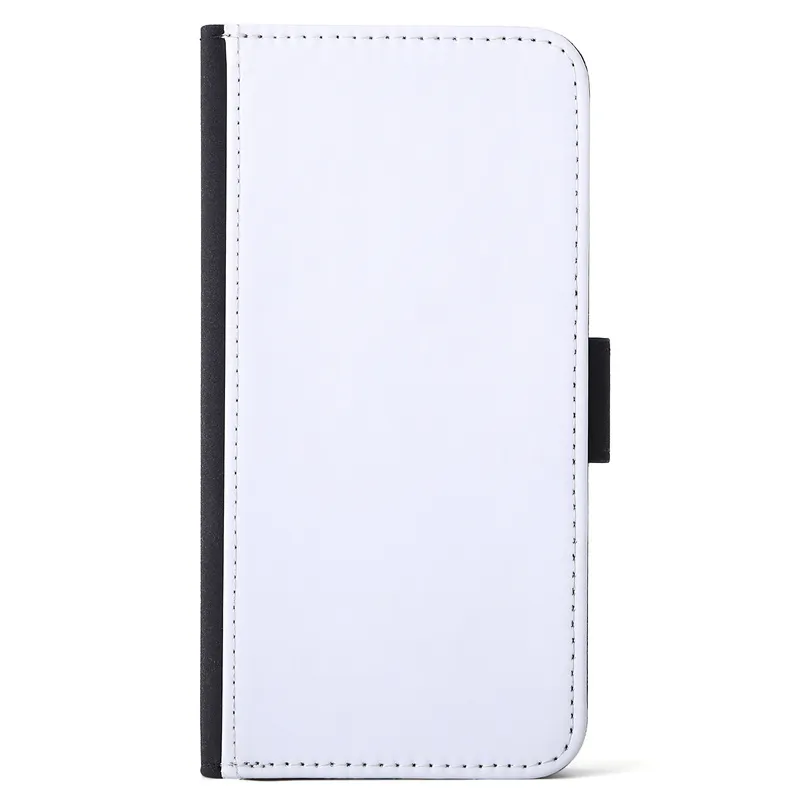 Сублимационный кожаный бумажник, чехол для мобильного телефона для Iphone 14 13 12 Pro Max, белая поверхность, полиэфирное волокно внутри, искусственная кожа B212