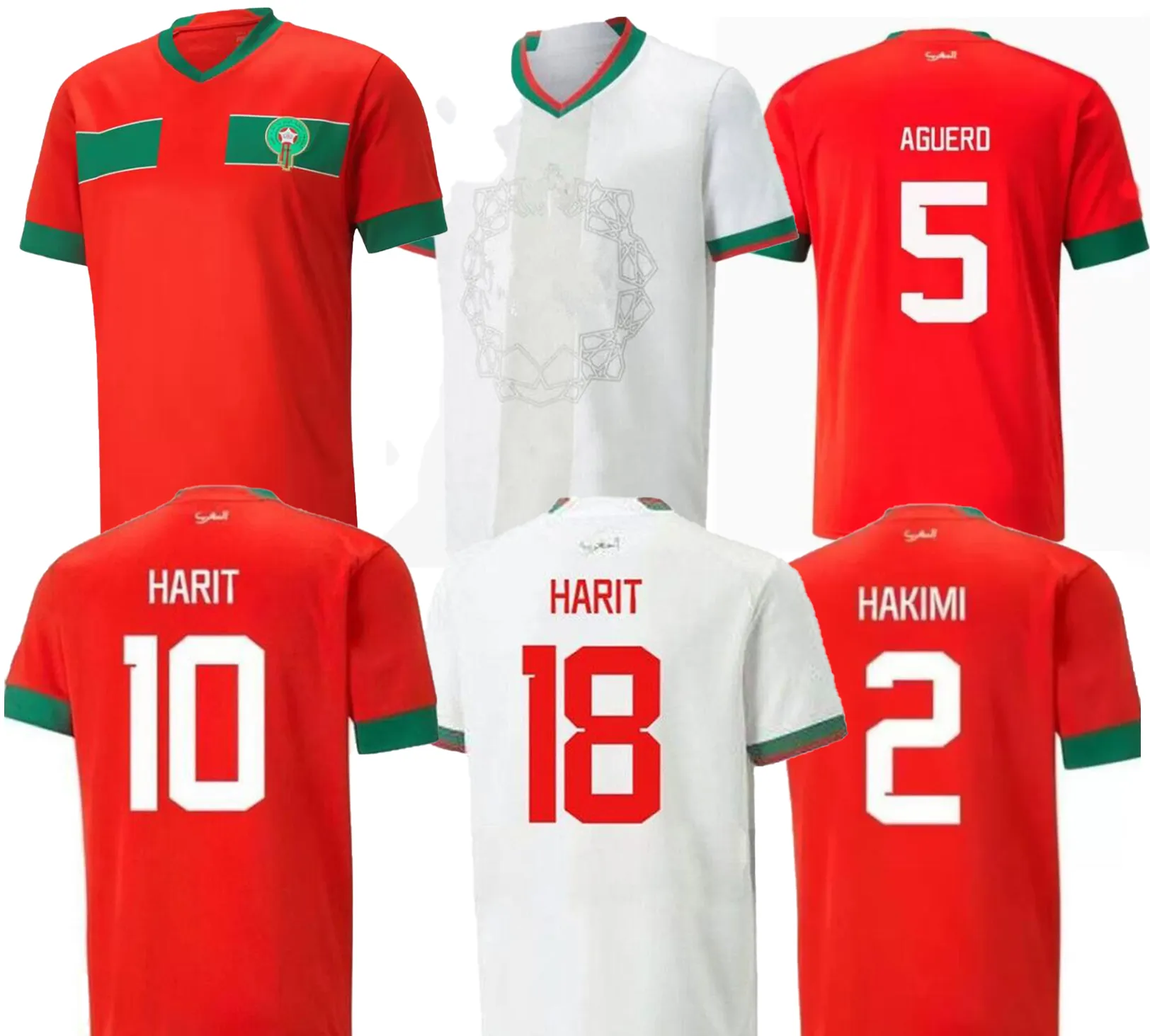 23-24 Marocko Soccer Jerseys 8 ounahi 2023-24 World Football Shirt National Thai Quality Jersey Tops Belhanda 10 Boufal 9 Ziyech 7 Benatia 5 Boutaib Amrabat 4