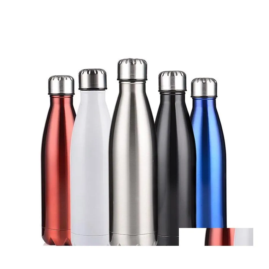 Бутылки с водой из нержавеющей стали колы бутылки для мужчин и женщин на открытом воздухе портативная вакуумная чашка дизайн пить
