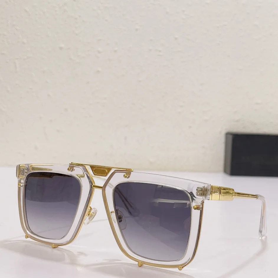 Vintage güneş gözlükleri 648 altın kristal/gri gradyan erkek moda güneş gözlükleri sünnet tonları uv400 gözlük kutu