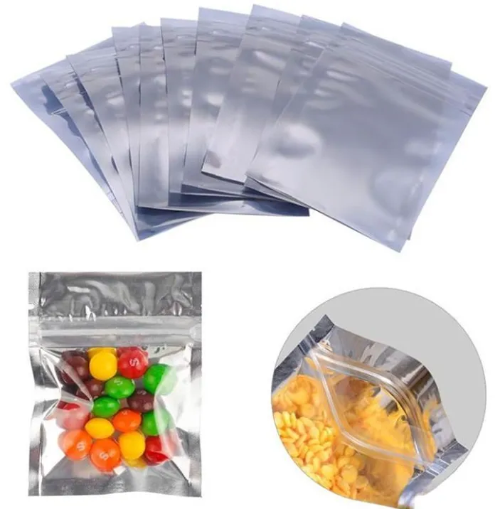 Quality Multiple Sizes Sealable Bag Reclosable Smell Proof Pouch Aluminum Foil Zipper Food Coffee Tea Storage Bags