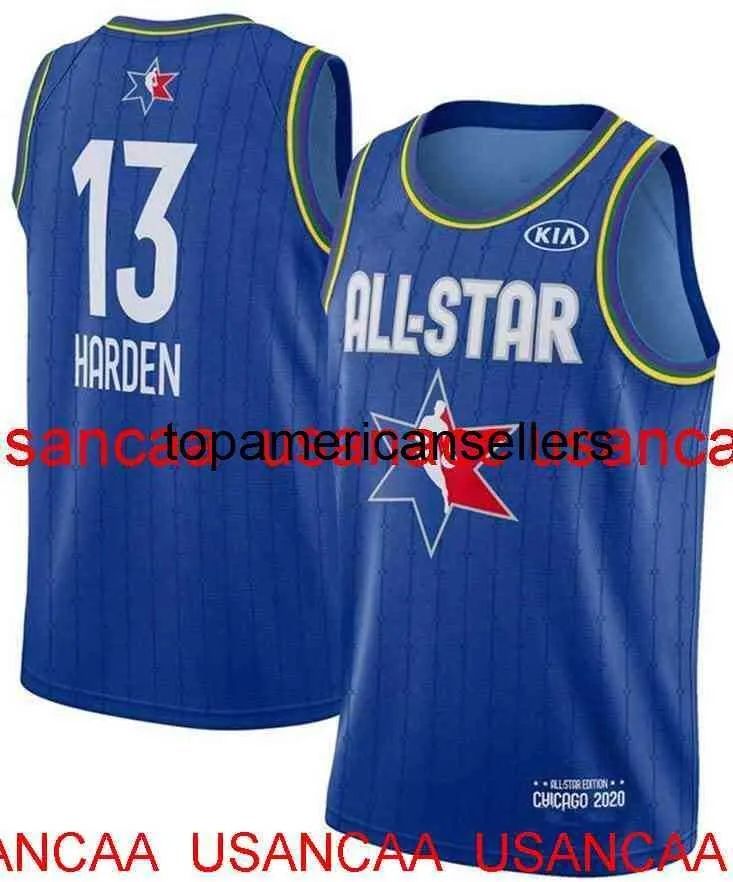 Genähtes 2020 All Stars Harden #13 Basketballtrikot Sportweste benutzerdefinierte Männer Frauen Jugend Basketballtrikot XS-5XL 6XL