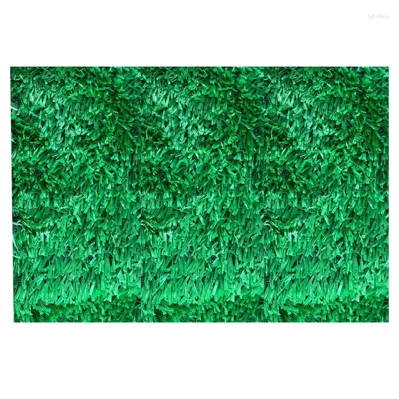 Decorative Flowers Artificial Grass For Pet Dogs Anti-slip Fake Lawn Landscape Carpet Indoor Outdoor Realistic Rug Gym