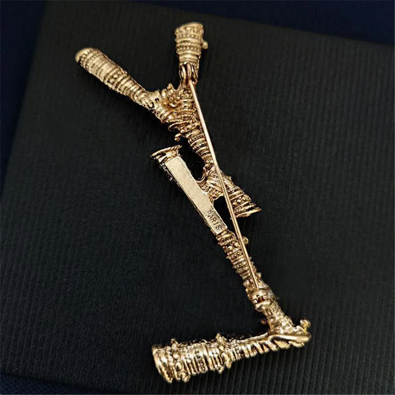 Luxury Broschs Designer Jewelry Men Womens Brosch Pin Brand Fashion Gold Letter Brooch Pins Suit Dress Pins For Lady Specification 4x7cm Ny