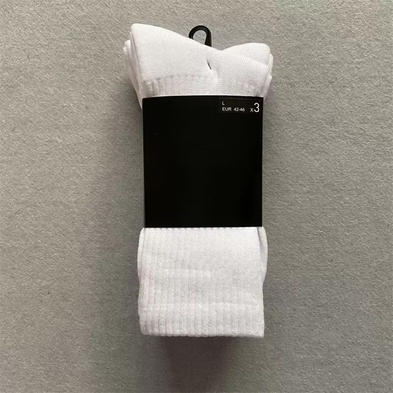 High Quality Socks Women Men Cotton All-match Classic Ankle Hook Breathable Stocking Black White Mixing Football Basketball Sports Sock