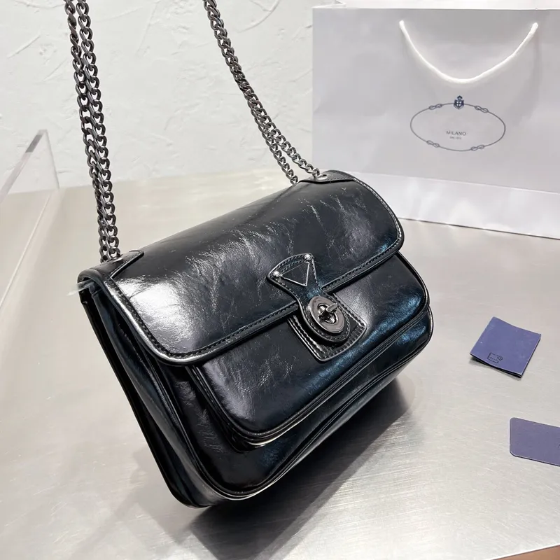 高級本物本物のショルダーバッグ高品質デザイナー LOULOU バッグラージチェーンクロスボディクラッチバッグ財布本物のカーフスキンレザートレンディなスタイル