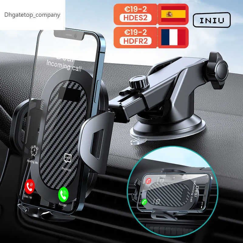 New Sucker Car Phone Holder Mount Stand GPS Telefon Mobile Cell Support per iPhone 13 12 11 Pro Max X 7 8 Xiaomi Huawei Samsung