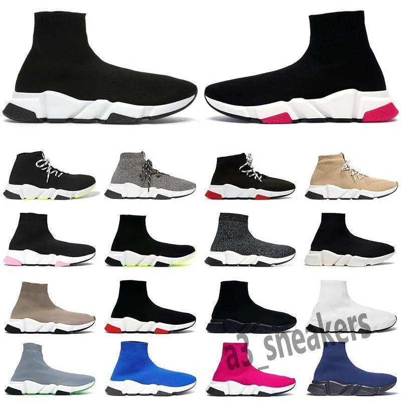 2022 nouvelle mode Casual Chaussures Sneakers Hommes Chaussure Vitesse Haut Bas Triple Noir Blanc Rouge Clearsole Jaune Fluo Jogging Marche Hommes Femmes 36-46 qualité supérieure