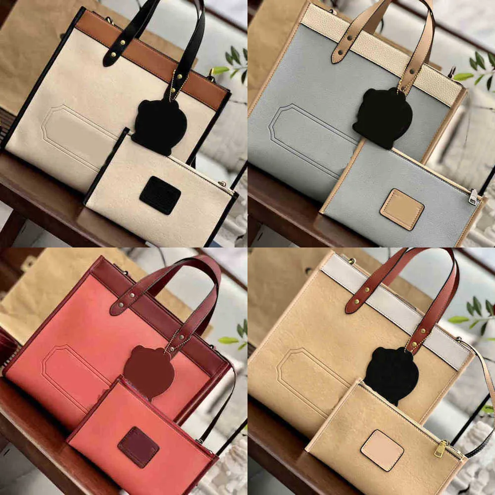 حقائب التسوق النسائية Nxy Totes Tote Women Handbag Canvas Lostrap Loopard Panel Panel Designer Crossbody Inside مع محفظة صغيرة 220309