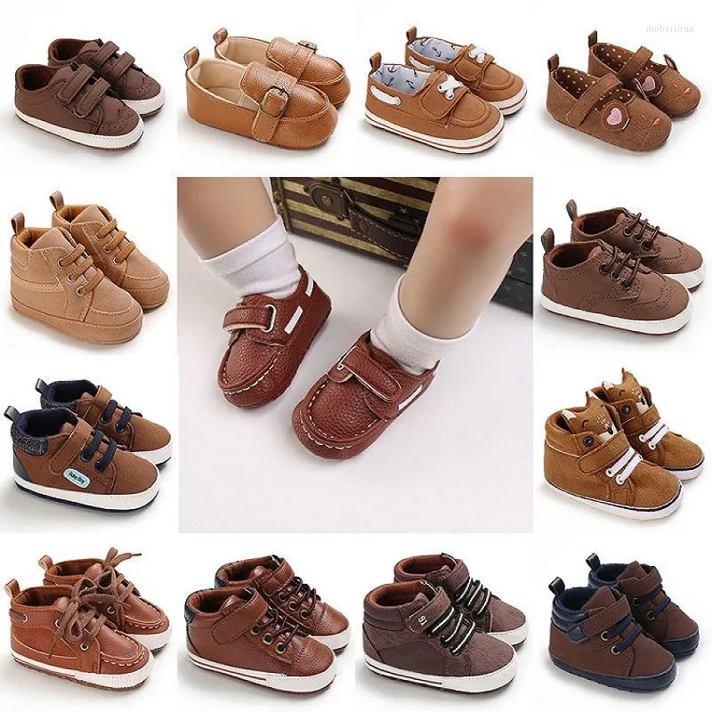 First Walkers Born Baby-Schuhe, mehrfarbig, für Jungen und Mädchen, lässige Turnschuhe, weiche Sohle, rutschfest, für Kleinkinder