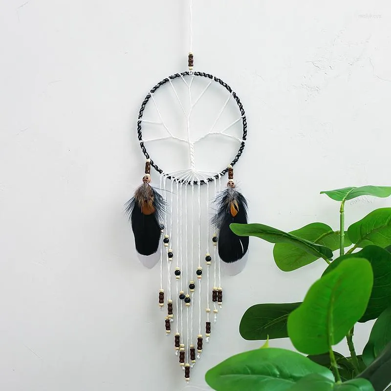 Interiördekorationer Bil Ornament Mystery Dream Catcher Bedroom Decorating Hallway Mirror Pendant Key Chain Keyring For