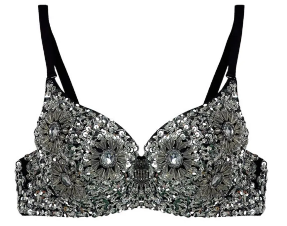 Sparkling Sequin Beaded Bra Crop Top For Women Perfect For Rave, Festival,  Club, And Tribal Parties Available In Gold, Silvery, Red, Blue, Or Rose  From Jessie06, $13.07