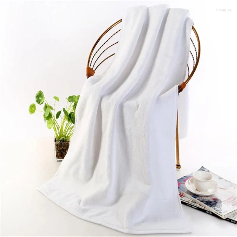 Towel Cotton Beach Bath Thick Solid Color Soft High Absorption Quick Dry Not Fading Multi-purpose Use