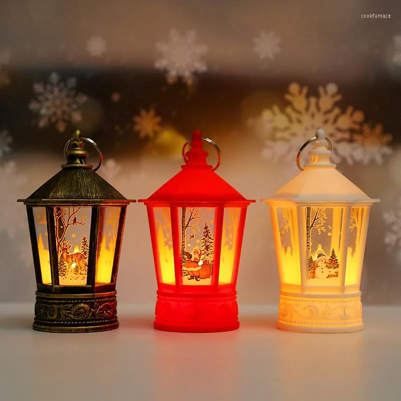 Kerstdecoraties 2023 Jaar lamp Decier Portable Lantern Santa Claus Xmas Tree Wind Lights Pendant Navidad Home Decoratie