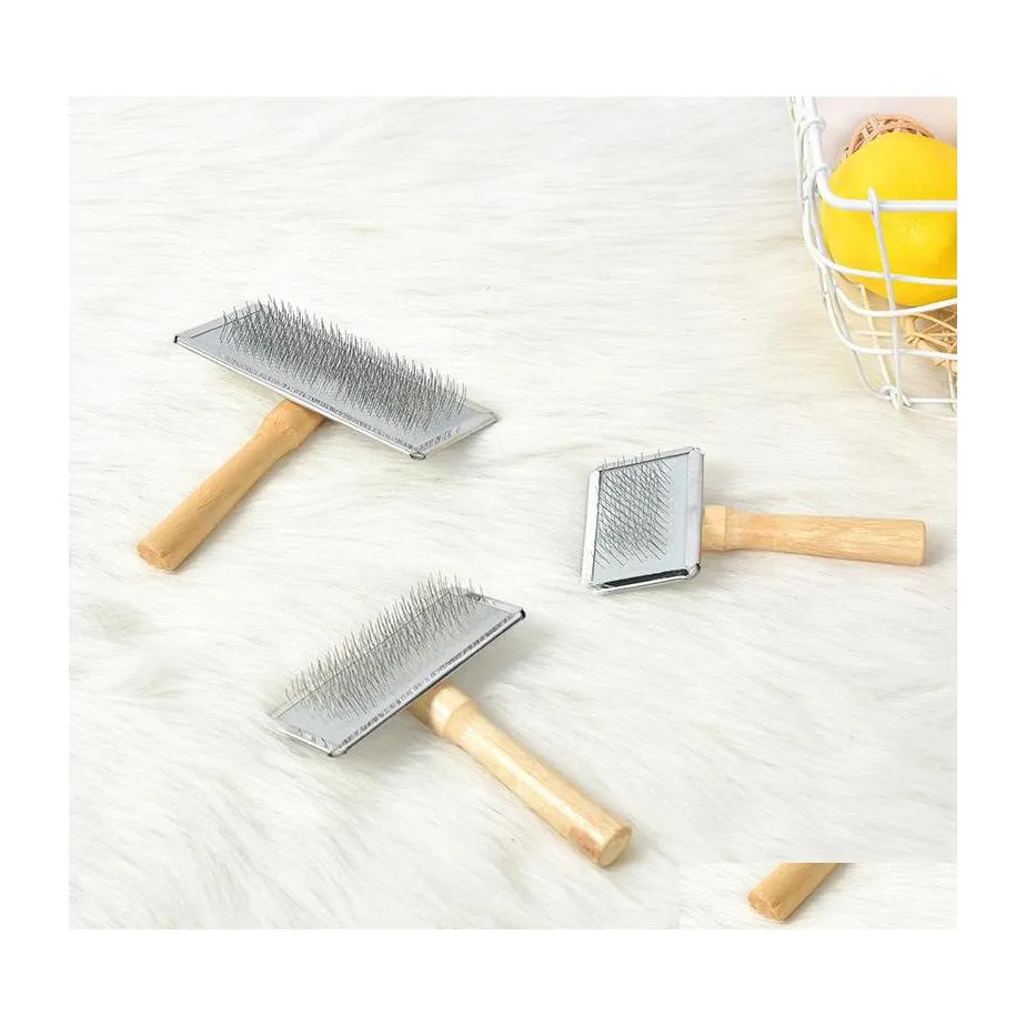 Dog Grooming Pet Dog Grooming Combs Cat Brush Stainless Steel Puppy Dogs Dematting Comb Shedding Groomer Trimmer Tool 20220531 T2 Dr Dhzwk