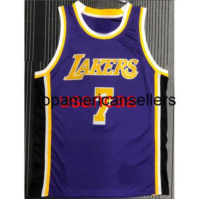 All embroidery 8 styles 7# Anthony PURPLE basketball jersey Customize any number name XS-5XL 6XL